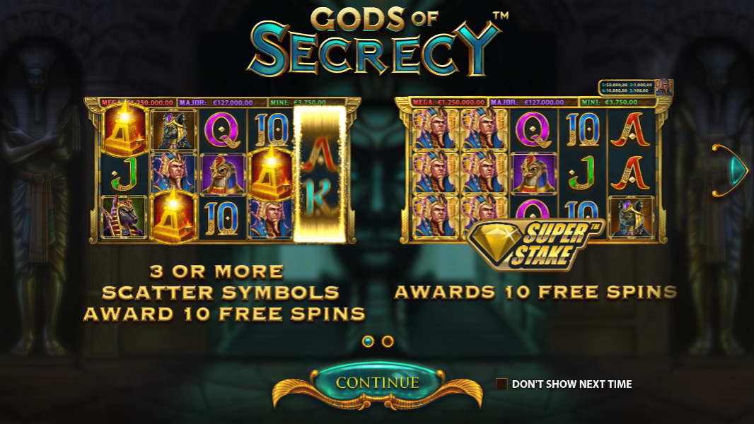 screenshot 1 gods of secrecy videoslot